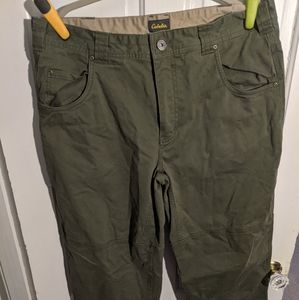 Cabela's lined canvas pants.